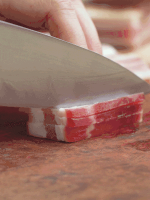金字淡咸肉切絲。